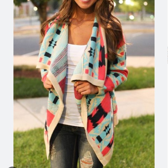 Moon Collection Aztec Cardigan Medium - Picture 5 of 8